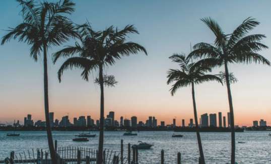 uitzicht op Miami